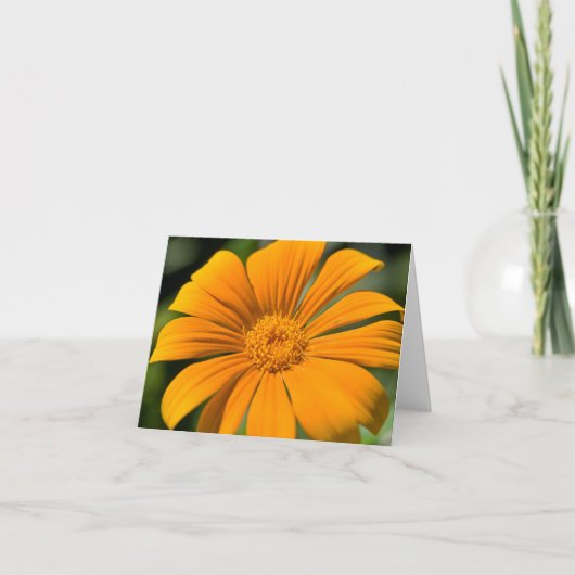 黄色い日光の花Notecard カード (正面)