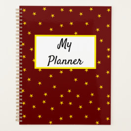 黄色い星の赤 プランナー手帳