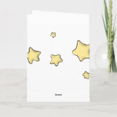 黄色い星を持つトナカイ シーズンカード (裏面)