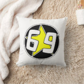 黄色い星69 クッション (ブランケット)