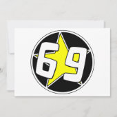 黄色い星69 サンキューカード (正面)