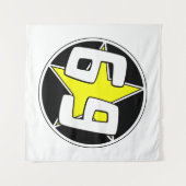 黄色い星69 タペストリー (正面(横))