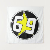 黄色い星69 タペストリー (正面)