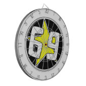 黄色い星69 ダーツボード (正面左)