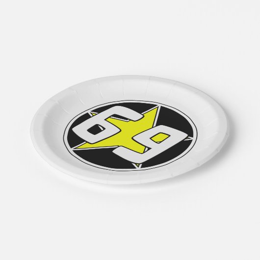 黄色い星69 ペーパープレート (アングル)