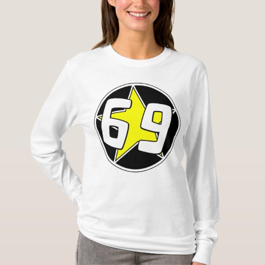 黄色い星69 Tシャツ (正面)