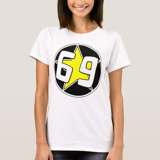 黄色い星69 Tシャツ (正面)