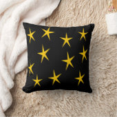 黄色い星 クッション (ブランケット)