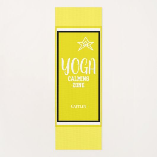 黄色い星 ヨガマット (正面)