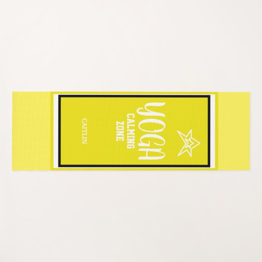 黄色い星 ヨガマット (正面(横))