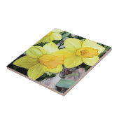 黄色い春のラッパスイセン タイル (側面)