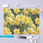 黄色い春のラッパスイセン 薄葉紙 (クラフト)
