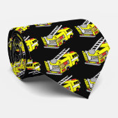 黄色い普通消防車のタイ ネクタイ (ロール)