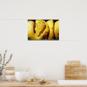 黄色い木のPython、ベビー ポスター (キッチン)