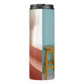 黄色い木製のバー タンブラー (裏面)