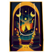 黄色い本の魔法の領域 ミディアムペーパーバッグ (裏面)