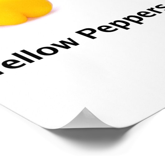 黄色い果実野菜 ポスター (角)