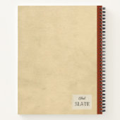 黄色い桃と半分の組成パーソナライズされた物 ノートブック (裏面)