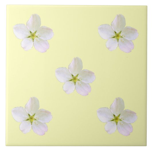 黄色い桜 タイル (正面)