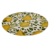 黄色い梨の葉白い背景 カッティングボード (角)