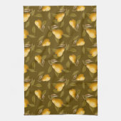 黄色い梨 キッチンタオル (縦)