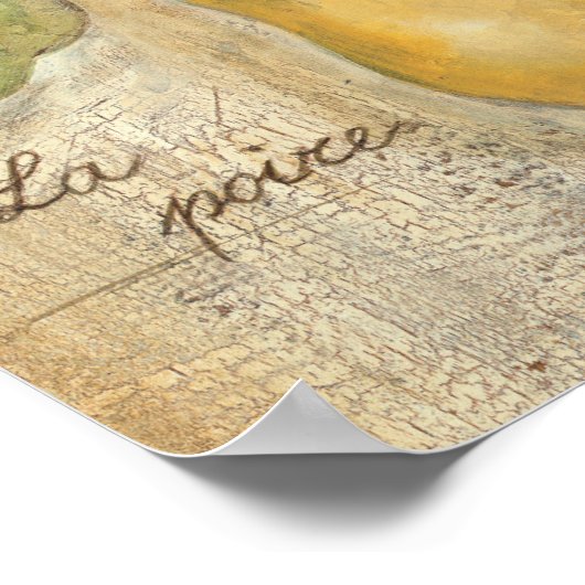 黄色い梨 ポスター (角)