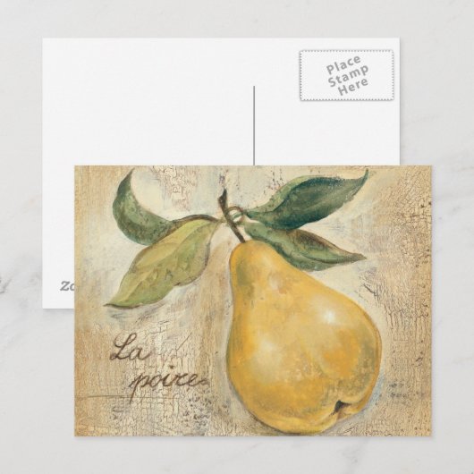 黄色い梨 ポストカード (正面/裏面)