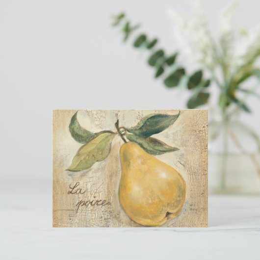 黄色い梨 ポストカード (スタンド正面)