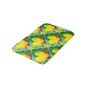 黄色い毛色のハート バスマット (アングル)