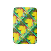 黄色い毛色のハート バスマット (正面縦)