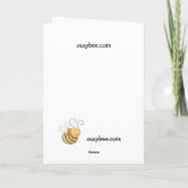 黄色い気球に坐っているおもしろいなカメ カード (裏面)