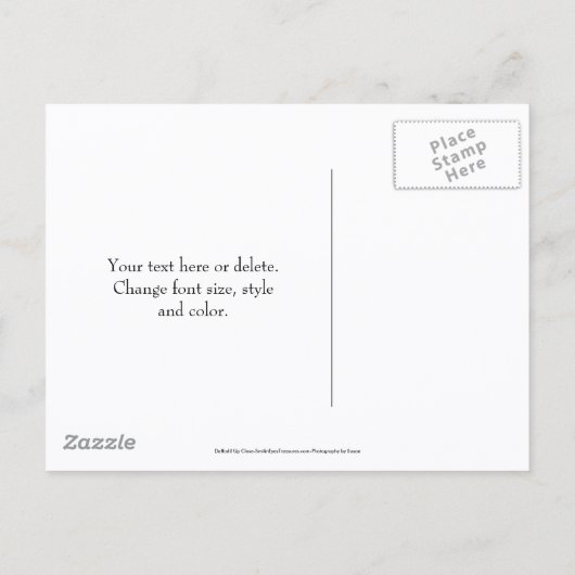 黄色い水仙の花の日付を保存 案内ポストカード (裏面)