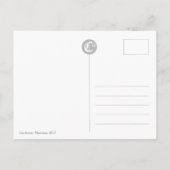 黄色い水仙の花CC0735イースター挨拶 シーズンポストカード (裏面)