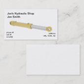 黄色い水圧シリンダ 名刺 (正面/裏面)