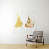 黄色い水彩鳥 タペストリー (インサイチュ)