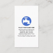 黄色い水栓の漏水式 名刺 (裏面)