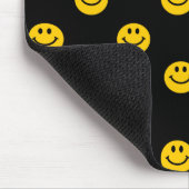 黄色い水玉模様パターン マウスパッド (コーナー)