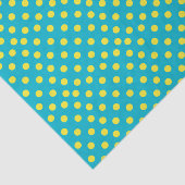 黄色い水玉模様| DIYの背景色 薄葉紙 (詳細)