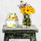 黄色い水色のひまわり離れと結婚 フェイバーボックス