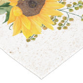 黄色い水色のひまわり ロングテーブルランナー (コーナー)