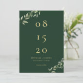 黄色い水色のひまわり&ワイルドフラワーモダン セーブザデート (スタンド正面)