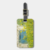 黄色い水色の花 ラゲッジタグ (正面縦)