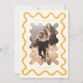 黄色い波状フレ結婚ーム セーブザデート (正面)