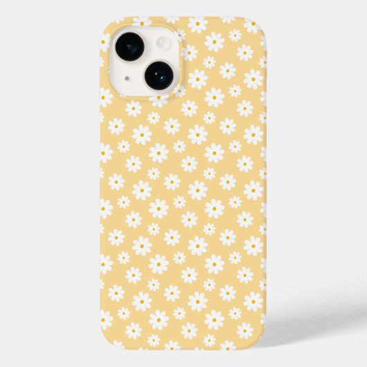 黄色い溝状デイジー花 Case-Mate iPhoneケース (裏面)