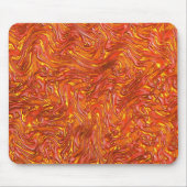 黄色い澄ん色合いの鮮やかな赤いテクスチャ マウスパッド (正面)