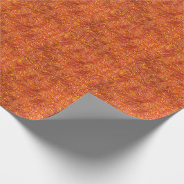 黄色い澄ん色合いの鮮やかな赤いテクスチャ ラッピングペーパー