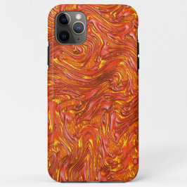 黄色い澄ん色合いの鮮やかな赤いテクスチャ iPhone 11 PRO MAXケース
