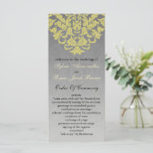 黄色い灰色の結婚式 プログラム (スタンド正面)