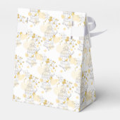 黄色い灰色の鳥で結婚式の引き出物テントボックス フェイバーボックス (裏面サイド)