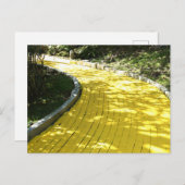 黄色い煉瓦道の郵便はがき インビテーションポストカード (正面/裏面)